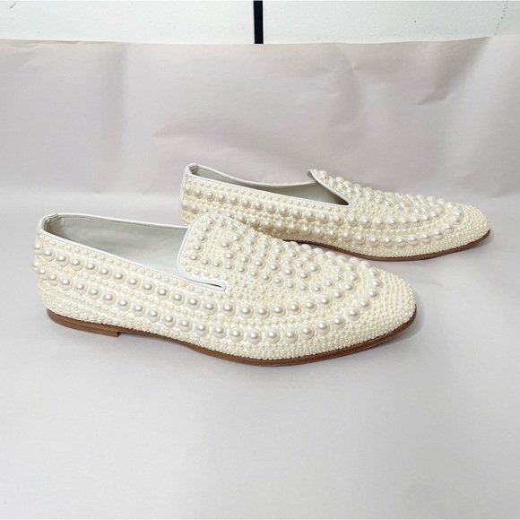 JIMMY CHOO Varsha Embellished Pearl Loafers - Picture 7 of 11
